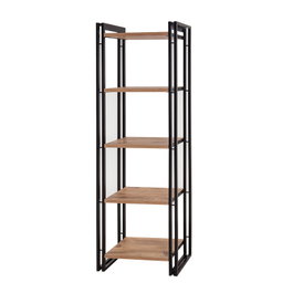 Hanah Home Cosmo Penta Estantería Industrial Pino Atlántico y Negro